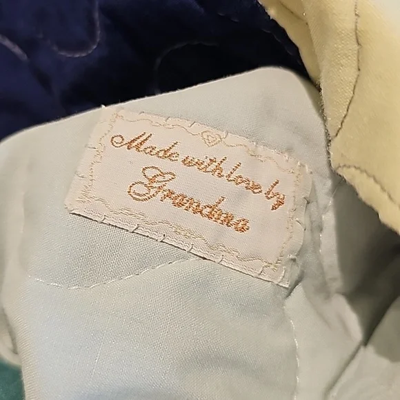 Quilted Patchwork Handmade Pillow Shams Pillowcases Set of 2 Ruffle Multi-Color - Picture 4 of 8